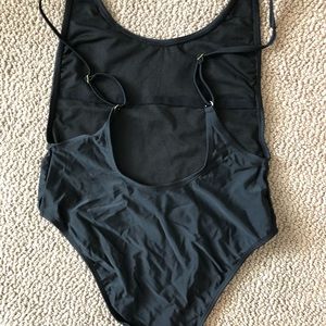 High rise low back swim suit